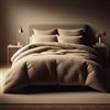 Comfort Collections Set Copripiumino Teddy Bear di Comfort Collections, super morbido in pile, calda coperta invernale con federe per cuscini, per letto singolo, circa 135 x 200 cm, colore visone