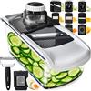 fullstar Mandolina per Verdure Affetta Verdure - Mandolina Professionale Taglia Verdure Affettatrice Manuale - Julienne Grattugia Tagliaverdure Patate Zucchine Carote Cipolle Formaggio (11-in-1 Bianco)