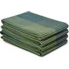 Encasa XO Set di Asciugamani da Cucina in Cotone - Tovaglioli da Tè e Panni da Cucina Super Assorbenti 70x45 cm per Lavare, Asciugare i Piatti e Pulire - Confezione da 4 - Verde
