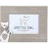 SPOTTED DOG GIFT COMPANY - Cornice foto da tavolo e da parete - con motivo gatto - decorazione casa - idee regalo per uomo e donna - in legno - grigio/bianco - 10 x 15 cm