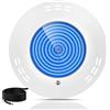 LyLmLe Luce Piscina LED Riempito di Resina, 35W Faretti LED Illuminazione ultrapiatta, 1200lm, 140°angolo del fascio, IP68 Impermeabile, Montaggio Superficiale, 12V AC/DC, Blu Puro