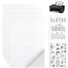 Kigniote 6 fogli Tela Aida Solubile Stabilizzatore Ricamo Carta Idrosolubile per Ricamo Stabilizzatore Ricamo Paper Water Soluble Stabilize-per Ricami Stampabili, per Ricamo a Mano, Vestiti Fai da te