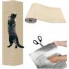 Recitem Tiragraffi per gatti, autoadesiva, [100 cm x 30 cm), protezione antigraffio per divano, parete, porta