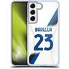 Head Case Designs Licenza Ufficiale Inter Milan Nicolò Barella 2023/24 Giocatori Away Kit Custodia Cover in Morbido Gel Compatibile con Samsung Galaxy S22 5G