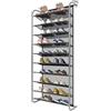 DBREAKS 10 Ripiani Scarpiera per Porta, Organizzatore di Scarpe, Portascarpe da Appendere, Organizer per Scarpe da Appendere, Organizzatore da Porta con Ganci Stabili in Metallo, Spessore Regolabile