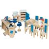 Goki 51907 - Mobili per casa delle Bambole, Cucina, 30 Pezzi