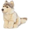 WWF Universal Trends 15190012 Trends Peluche a Forma di Lupo, Marrone, 15 cm
