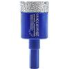 SHDIATOOL Punta per Trapano Diamantata 28mm Sega a Tazza con Gambo Triangolare per Porcellana Ceramica Piastrella Granito Marmo