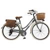 Via Veneto by Canellini Bicicletta Bici Citybike CTB Donna Vintage Retro Via Veneto Alluminio (Grigio, 50)