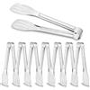 SHSMPXOY 8PCS Pinze da Cucina Professionali 7 Pinza Cucina Pinze Cucina Acciaio Inox,Pinza Cucina Acciaio per Barbecue, Bistecca, Hamburger, Pasta, Dessert, Decorazione, Estrazione, Cottura Al Forno