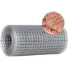 ALEEIK Rete metallica a maglia fine zincata 200MMX6M, filo di voliera, filo per conigli, griglia in metallo per conigli, recinto in acciaio inossidabile a maglia fine per casa, garage, giardino
