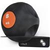 MEOLLO Supporto da parete per palloncino Medicinal Wall Ball 100% acciaio al carbonio (nero) x1)