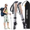 TREKOLOGY XE 2Pcs Bastoncini Trekking Pieghevoli - Collassabili Bastoni Trekking - Racchette/Bastone Per Camminare Con Impugnatura In Schiuma Eva - Escursionismo & Montagna, Passeggio Accessori