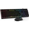 RaceGT Tastiera e Mouse Cablati RaceGT, Mouse e Tastiera PC Gaming, Tastiera Silenziosa con Illuminazione LED RGB, Tastiera Layout Italianocon per Computer, Laptop, PC, Windows/MacOS/Linux-Nero