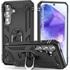 AENLIG Custodia per Samsung Galaxy A55 5G Case,[girevole magnetico supporto] TPU Cover,Antigraffio, Antiscivolo, Antiurto per Samsung A55 6.6 inch Cover,Nero