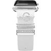 EIHAIHIS Compatibile con Cinturini in Silicone per Apple Watch 38mm 40mm 41mm 42mm 44mm 45mm 49mm, Decorativi con Diamanti in Metallo per Cinturini Accessori per iWatch Ultra 8 7 6 5 4 3 SE,lettera C
