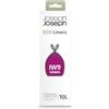 Joseph Joseph Eco IW9 Sacchetti Spazzatura Riciclati, Cucina/Bagno, Manico a Coulisse, Extra Resistenti, Confezione da 20, 10L, Grigio