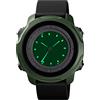TONSHEN Uomo Digitale Orologio Sportivo Impermeabile LED Elettronico Doppio Tempo Allarme Cronometro Outdoor Militare Orologi da Polso (Verde 2)