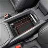 YEE PIN Scatola portaoggetti compatibile con Ford Mustang Mach-E 2021-2023 2024 organizer per console centrale, organizer per braccioli, accessori con tappetino antiscivolo (rosso)