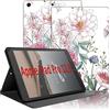 Yoedge Custodia per iPad Pro 2021 12,9 Pollici 5a Generazione Tablet, Soft TPU Ultra Sottile Smart Cover in PU Pelle Flip con Funzione Stand Protettiva Case per iPad Pro 12,9 2021/2020/2018, Fiore 2