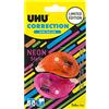 UHU Neon Mini Correction Tape - Nastro correttore veloce, pulito e preciso, bianco, confezione da 2, 6 m x 5 mm