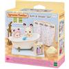 Sylvanian Families - Set Vasca e Doccia Completo - Mobili per Bagno in Stile Antico con Accessori Realistici - Modello 5739