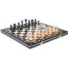 Chess and games shop Muba Bello Set di Scacchi in Legno Artigianale con Scacchiera in Legno e Pezzi di Scacchi Artigianali - Idee Regalo Prodotti (40 cm (16'')), Verde