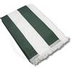 Generico Tenda Sole Strisce Esterno Balcone Terrazzo Veranda Gazebo Portico con Anelli e Ganci per Applicazione, Resistente e Lavabile, 100% Poliestere Durevole, Tinta Righe (Verde_Bianco, 290x290)
