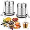 ZHYLUO Infusore per Tisane,2 Pezzi Filtro per Tè sfuso in acciaio inossidabile,Infusore Tè,per teiere,tazze