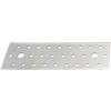 Alberts 820381 - Piastra forata, zincata, 200 x 60 x 2 mm, set da 25