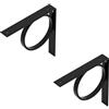 Alberts 869656 scelta in vari colori di tendenza-Mensole in coppia o singolarmente-205 x 205 x 30 mm, nero