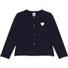 Petit Bateau A0BEQ Cardigan A Maniche Lunghe Bambina Per Fumare. 12 Anni