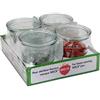 Weck, set da 4-24 vasetti da conserva disponibili in diverse misure e forme dal profilo circolare 4 x Sturzglas 500ml Komplett