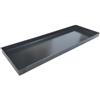 G.T. INOX Teglia da esposizione o pizza alla pala in/ferro blu 60x20 cm bordo dritto alto 2 cm (Ferro blu)
