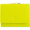 DUDU Portafoglio Donna Piccolo in Pelle RFID con Portamonete a Clic Clac Compatto 6 Porta Carte Tessere Lime