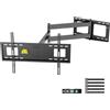 FORGING MOUNT Supporto a Parete per TV con Braccio Articolato Extra Lungo 1090 mm per Schermi TV Piatti/Curvi da 37-80 Pollici, Inclinabile, Rotabile, Max VESA 600x400mm, Portata 50KG