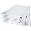 Rapesco 0796 Buste con Chiusura a Zip in Plastica, A4+, Trasparente, Confezione da 25