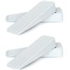 Mario10 Fermaporta in gomma antiscivolo per interni ed esterni, per pavimenti, multi-superficie, in gomma, resistenti per rimanere aperti, confezione da 4 (bianco)