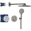 Grohe set completo per doccia Grohe Grohtherm SmartControl Rainshower 310 SmartActive, colore grafite spazzolato - 34863AL0