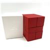 Omega Travel Box scatola viaggio pelle rossa con controscatola doppia NOS