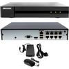 Hikvision NVR HIKVISION 8 CANALI 4 MPX IP POE CLOUD P2P HWN-2108MH-8P Videosorveglianza