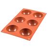 silikomart | SF002 Stampo in Silicone per Monoporzioni SEMISFERA, Antiaderente, 6 cavità, Confezione da 1 Stampo per Dolci, ø 70 h 35 mm, Made in Italy