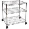 Bizzotto SCAFFALE CON RUOTE CROMO LUX 3 RIPIANI ACCIAIO INOX BIZZOTTO