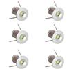MARVIX 6 x luci a LED da 12V Mini Faretti 0,5W IP65 Impermeabili Luce Blu per Faretti da Caravan, Camper, Case Mobili o Barca