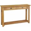 vidaXL Tavolo Consolle in Legno Teak 120x30x80 cm Tavola Tavolino da Salotto