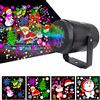 KKPLZZ Luci del proiettore di Natale, 16 Diapositive Lampada del proiettore di Natale Lampada di proiezione a LED Impermeabile per la Decorazione di Interni ed Esterni di Natale di Halloween