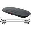 AUTOKIT BOX Baule 480 LT. + Barre Portatutto Tetto auto COMPATIBILE con GLE 15