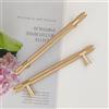 Pexintek 6 Pezzi Maniglie Moderne Oro Rosa per Mobili Cucina 128mm | Maniglia per Mobili Armadi Cassetti e Credenza (Studio Ripostiglio e Camera da Letto), Non Lascia Impronte, Viti Incluse
