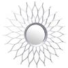 DCASA - Specchio da parete in argento, decorazione per la casa, unisex, per adulti, multicolore, unico