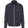 Armani Exchange Nylon Track Jacket with Signature Logo On Front And Back Giacca Shell, Navy Scuro, L Uomo